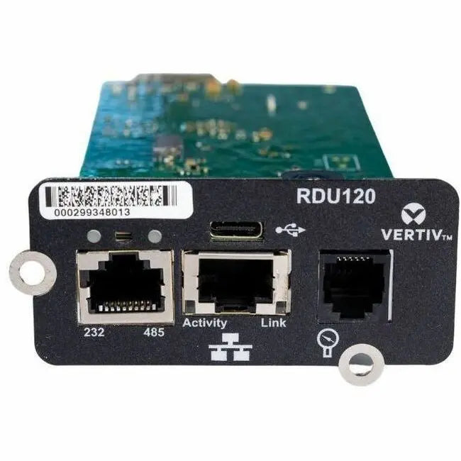 Vertiv Liebert RDU120 Intellislot Communications Card — UPS Management Adapter with Secure Network Connectivity