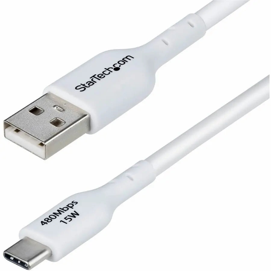 10FT WHITE USB-A TO USB-C CABLECABL