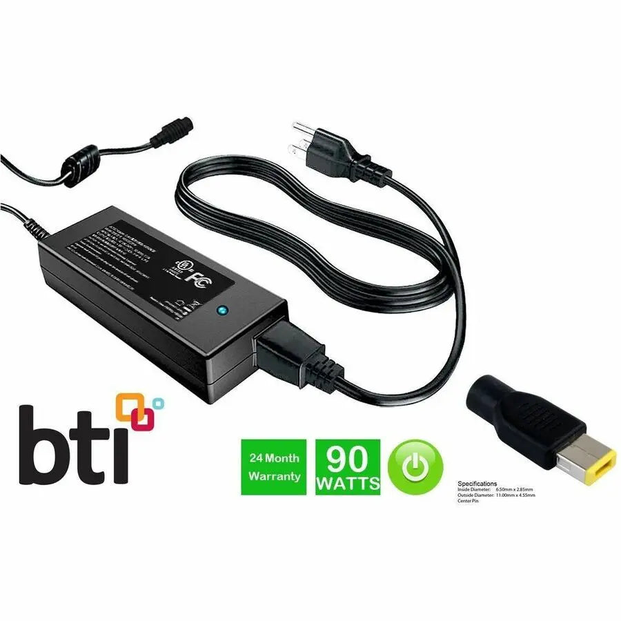 Battery Technology Inc. 4X20V24707-BTI 19V 90W Lenovo ThinkCentre M70q and M75q Series AC Power Adapter
