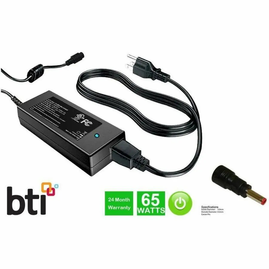 Battery Technology Inc. 492-BDBZ-BTI 19V 65W AC Adapter for Dell Inspiron 14 Series