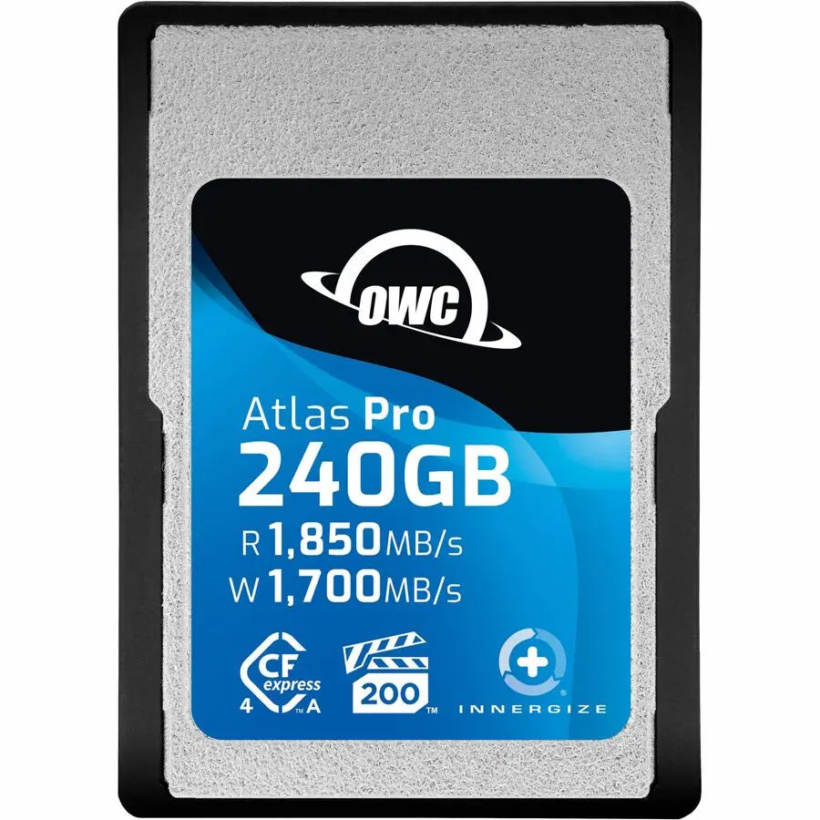 OWC Atlas Pro 240GB CFexpress Type A Memory Card - High-Speed 1850MB/s Read & 1700MB/s Write, VPG200 Certified, Rugged Design