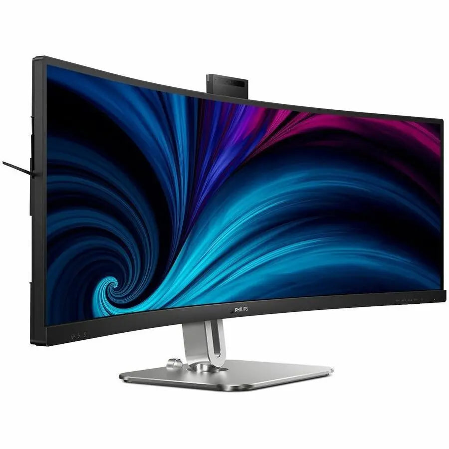 Philips 49B2U6900CH Curved 49-Inch LED Monitor with USB-C, DQHD, and AI Webcam Autoframing
