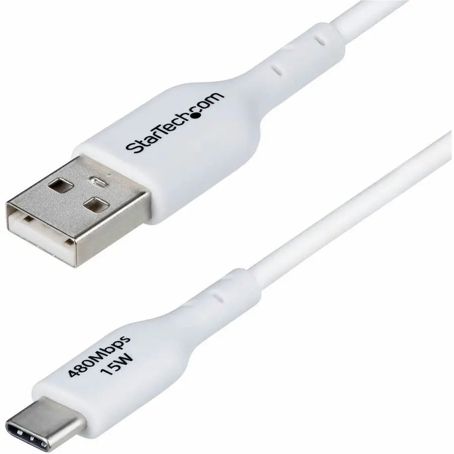 3FT WHITE USB-A TO USB-C CABLE CABL