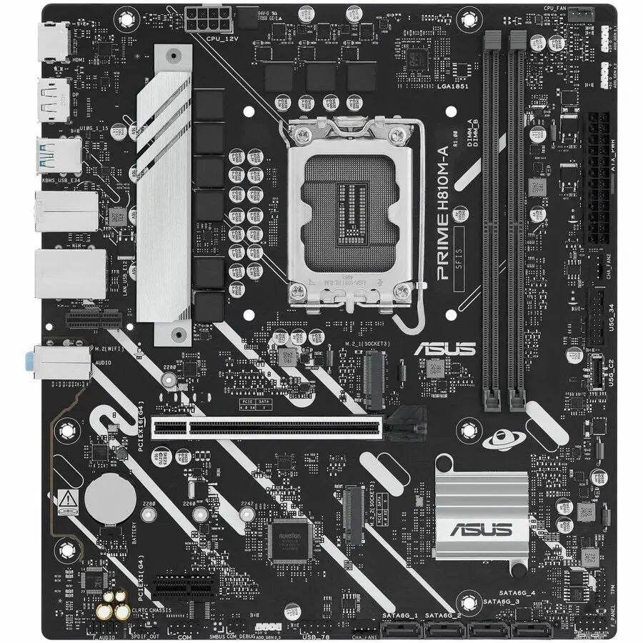 Asus Prime H810M-A-CSM Desktop Motherboard with Intel H810 Chipset and DDR5 Support