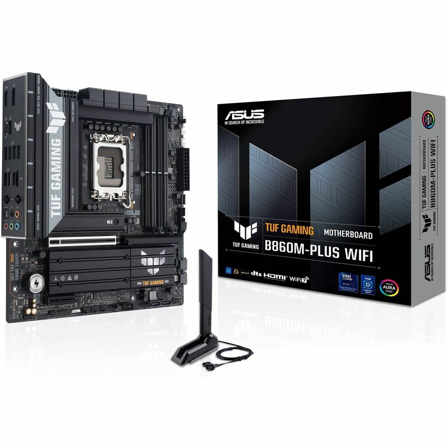 ASUS TUF Gaming B860M-PLUS WiFi Motherboard - Micro ATX with Intel B860 Chipset, DDR5 Support and WiFi 6E