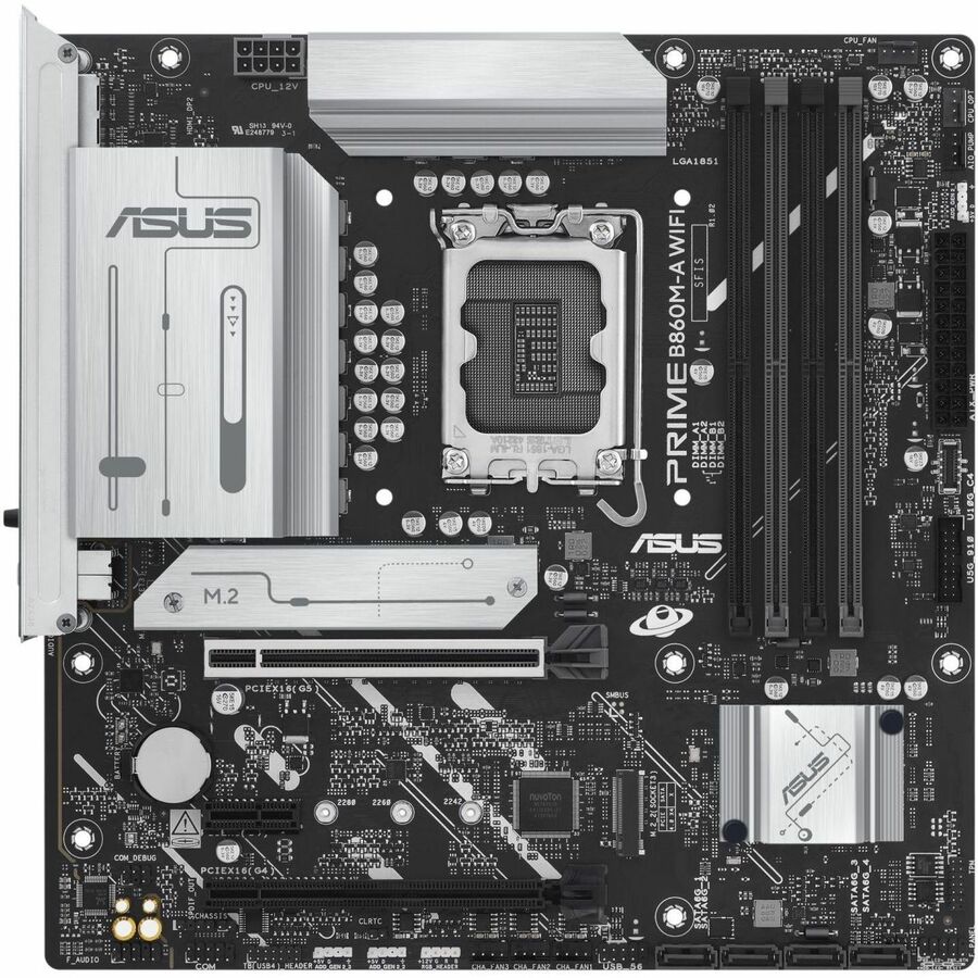 Asus Prime B860M-A WIFI-CSM Micro ATX Desktop Motherboard with Intel B860 Chipset and WiFi Support