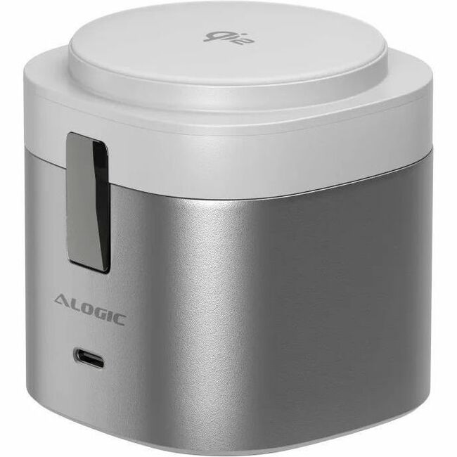 ALOGIC PowerPod 4-in-1 Qi2 Fast Wireless Charging Stand, White - AL41WCPO-WH