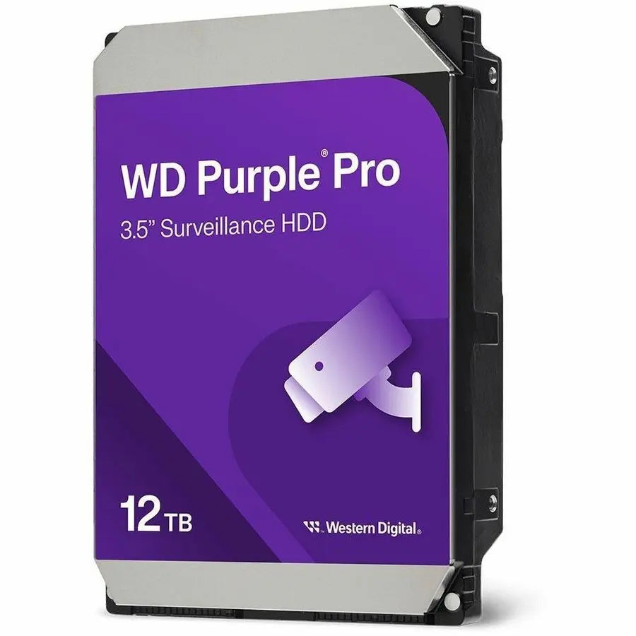 WD Purple Pro 12TB Internal Hard Drive for Smart Video Solutions - Model WD122PURP