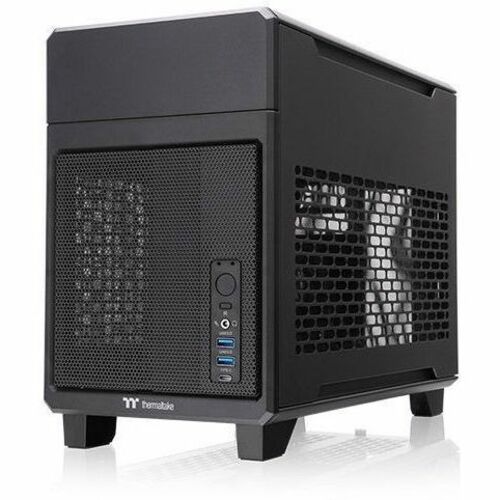 Thermaltake CA-11A-00S1NN-00 Mini ITX Gaming Computer Case in Black