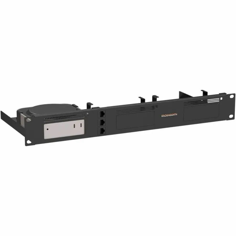 RACKMOUNT.IT RM-AP-T3 Rackmount Kit for Apple Mac Mini M4 - Black, 3-Slot 1.3U Design