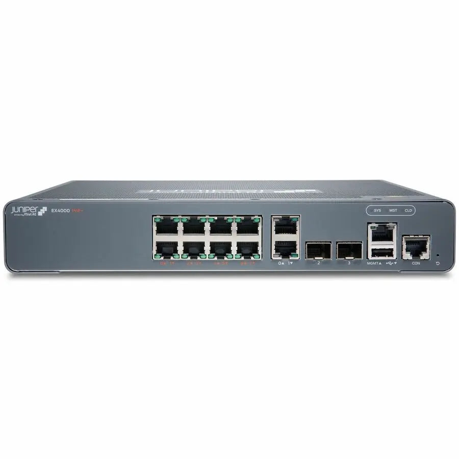 Juniper EX Series EX4000-8P Ethernet Switch – 8-Port Gigabit with PoE+ and Cloud-Native Management