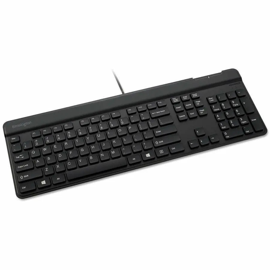 Kensington KB201C Simple Solutions Wired Keyboard with Smart Card Reader (CAC) – TAA Compliant for Secure Government Use