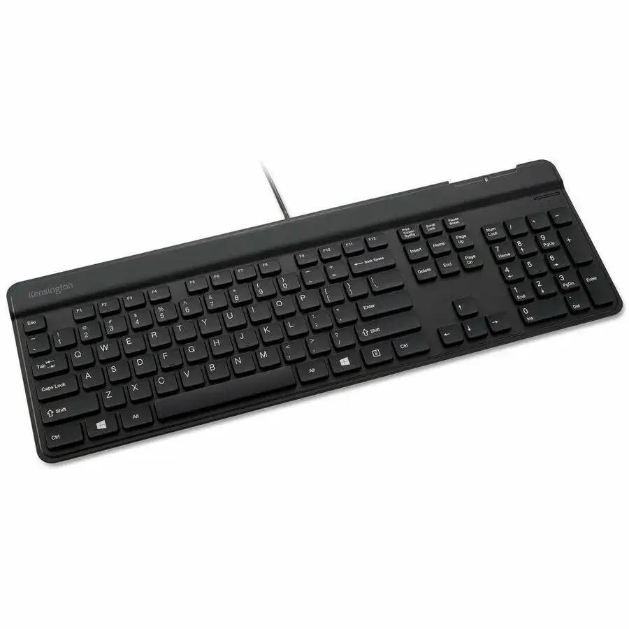Kensington KB201C Simple Solutions Wired Keyboard with Smart Card Reader (CAC) – TAA Compliant for Secure Government Use by KENSINGTON TECHNOLOGY GROUP