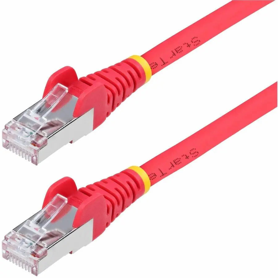 StarTech.com 6ft Red CAT6a Ethernet Cable, Snagless RJ45, 10G, 100W PoE, S/FTP, LSZH, 27AWG Bare Copper, 500MHz, Shielded Network Patch Cord