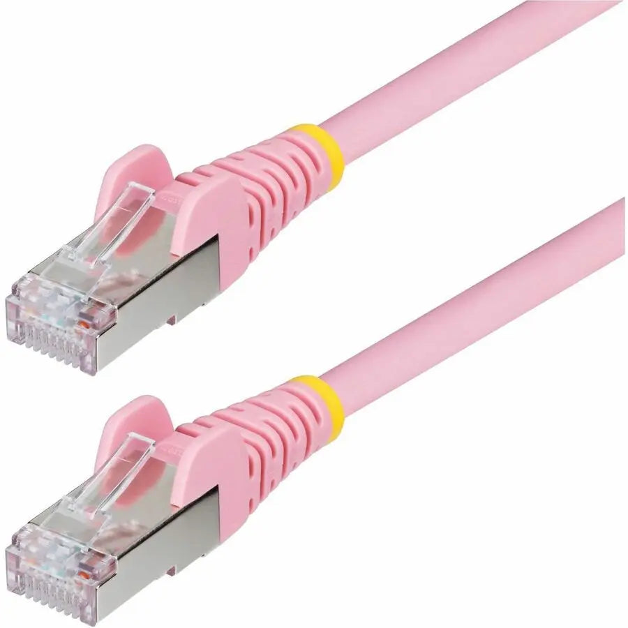 StarTech.com 6ft Pink CAT6a Ethernet Cable, Snagless RJ45, 10G, 100W PoE, S/FTP, LSZH, 27AWG Bare Copper, 500MHz, Shielded Network Patch Cord