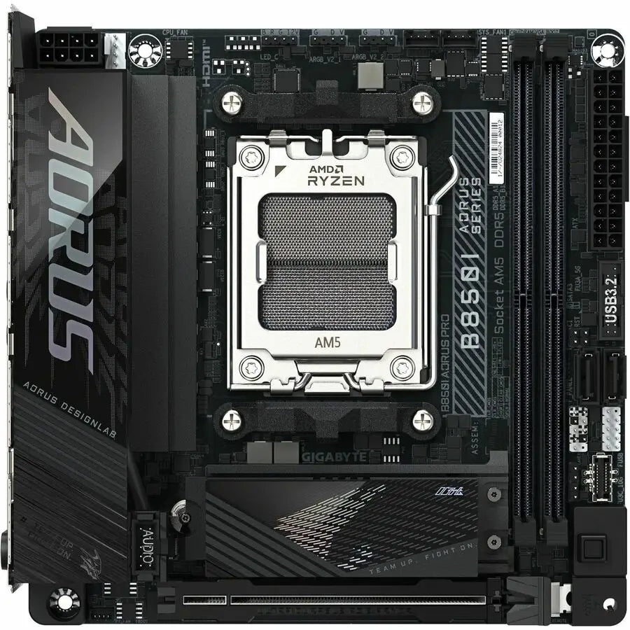 GIGABYTE B850I AORUS PRO Mini ITX Gaming Motherboard with AMD B850 Chipset and PCIe 5.0 Support