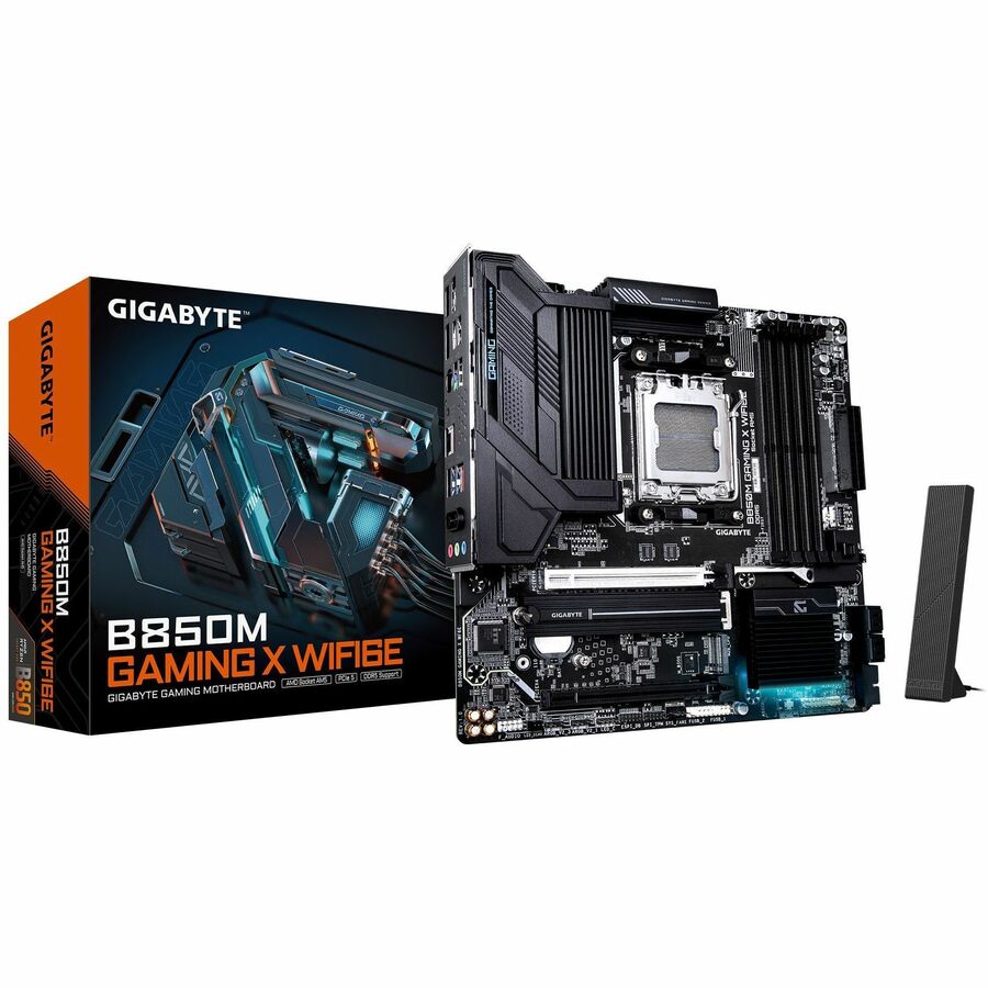 GIGABYTE B850M GAMING X WIFI6E Gaming Desktop Motherboard with AMD B850 Chipset and Socket AM5