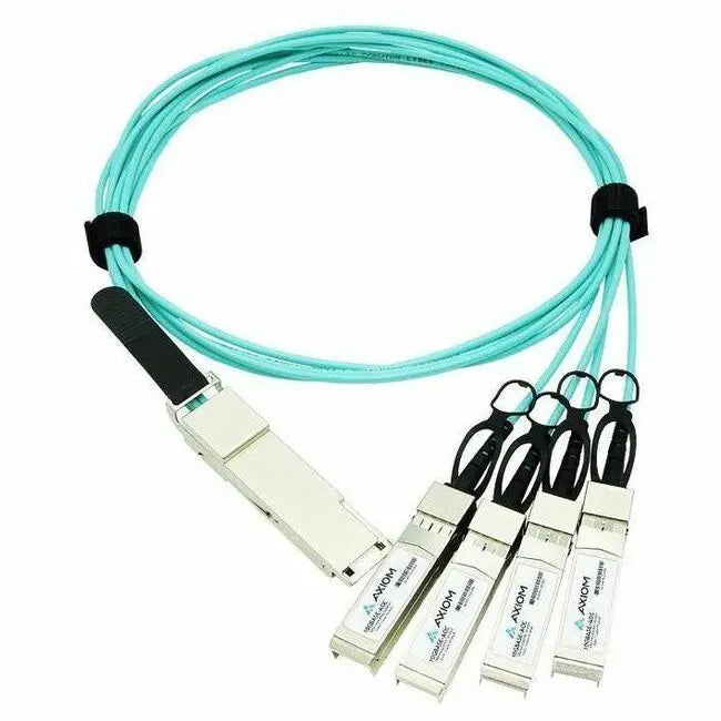 Axiom JNP-100G-AOCBO-5M-AX 100GBASE-AOC QSFP28 to 4 SFP28 Active Optical Cable, 5 Meters, Juniper Compatible