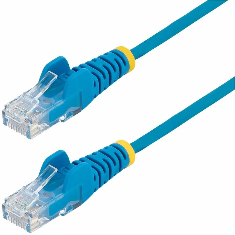 StarTech.com 4ft Blue Slim CAT6 Ethernet Cable, Slim Snagless RJ45, UTP, LSZH, 28AWG Bare Copper, Slim Network Patch Cord, Fluke Tested
