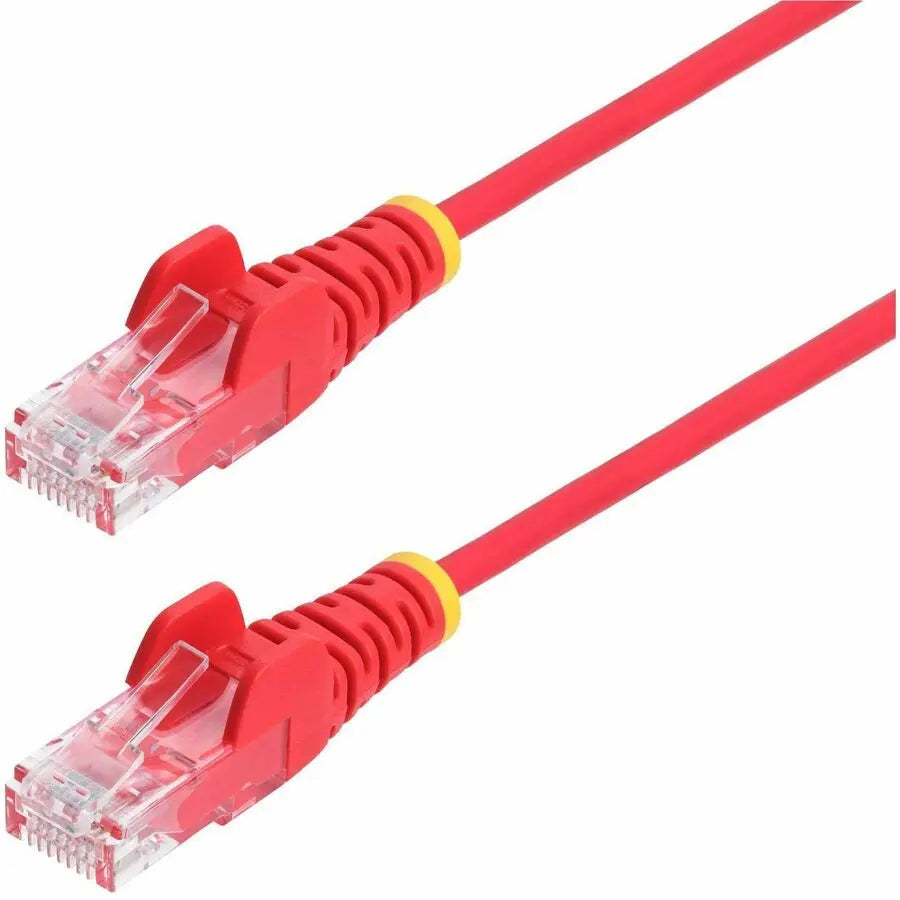 StarTech.com 6in Red Slim CAT6 Ethernet Cable, Slim Snagless RJ45, UTP, LSZH, 28AWG Bare Copper, Slim Network Patch Cord, Fluke Tested