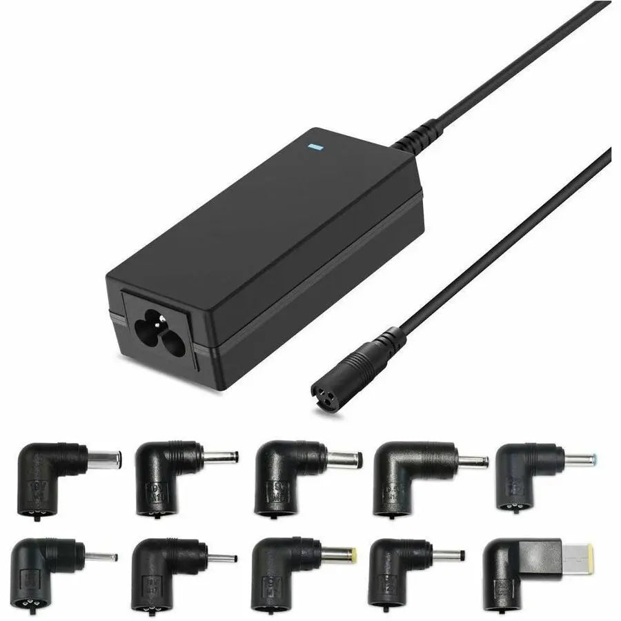 4XEM 45W Universal Laptop Charger with Interchangeable Tips and NEMA Power Cable
