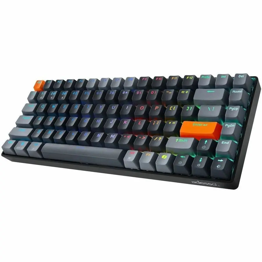 Adesso EasyTouch 1000 Mechanical Keyboard with Red Switch, RGB Backlit, and Hot Swappable Switches