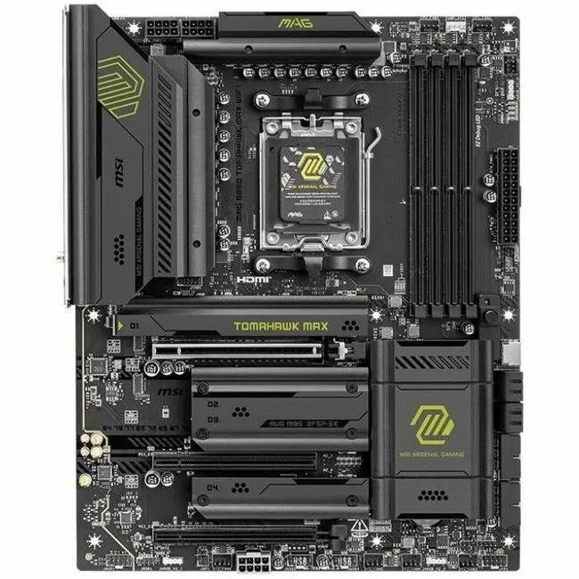MSI MAG B850 TOMAHAWK MAX WIFI Gaming Motherboard with AMD B850 Chipset and Wi-Fi 7