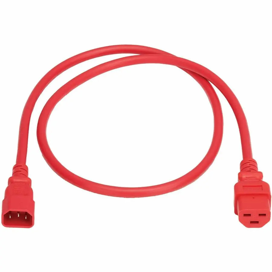 Eaton Tripp Lite Series Power Cord, C14 to C21 - Heavy-Duty, 15A, 250V, 14 AWG, 4 ft. (1.2 m), Red