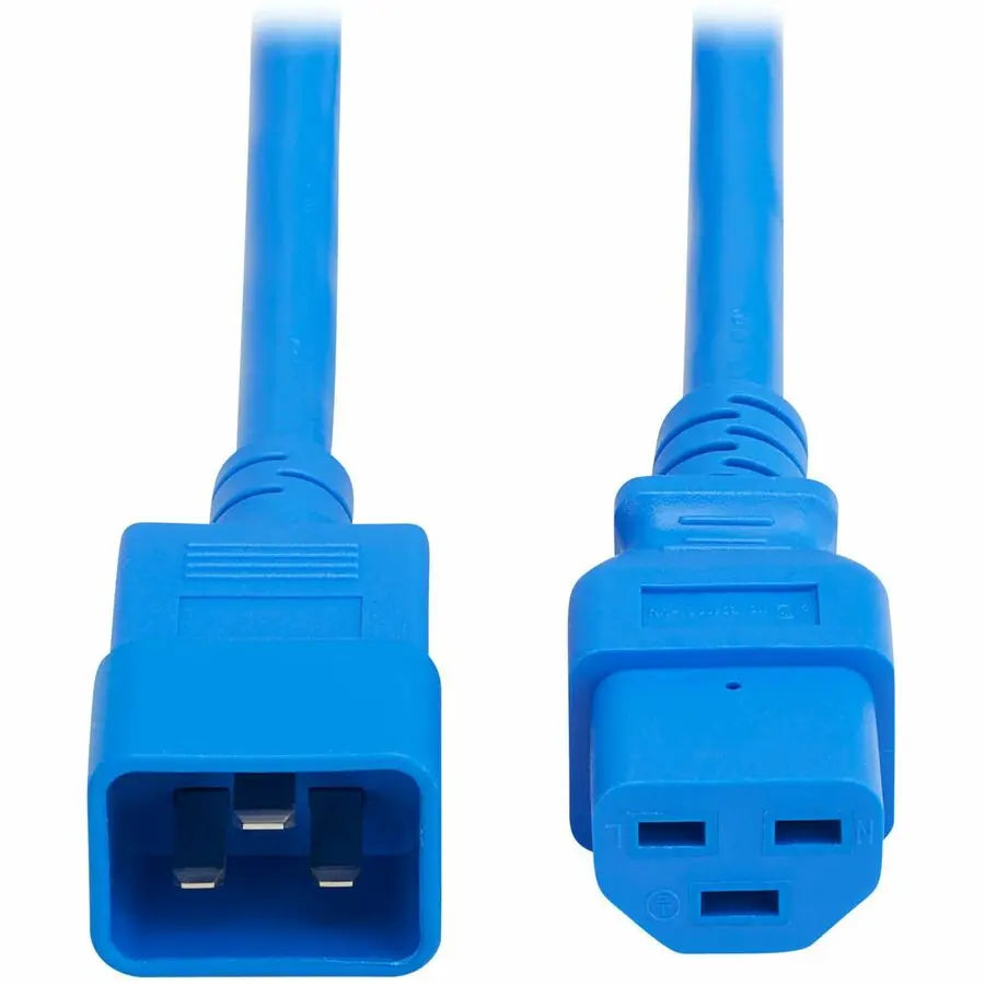 Eaton Tripp Lite Series Power Cord, C20 to C21 - Heavy-Duty, 20A, 250V, 12 AWG, 4 ft. (1.2 m), Blue