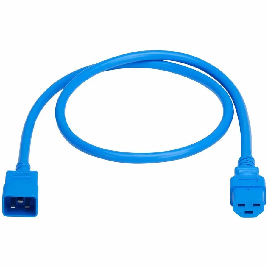Eaton Tripp Lite Series Power Cord, C20 to C21 - Heavy-Duty, 20A, 250V, 12 AWG, 3 ft. (0.9 m), Blue