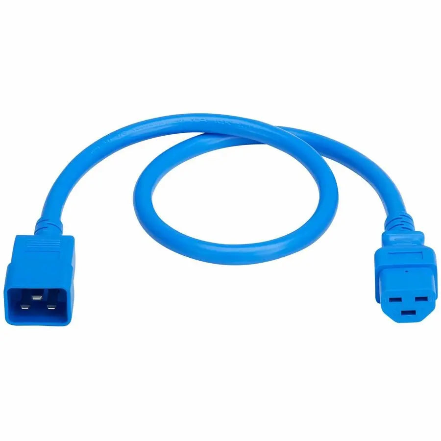 Eaton Tripp Lite Series Power Cord, C20 to C21 - Heavy-Duty, 20A, 250V, 12 AWG, 2.5 ft. (0.76 m), Blue