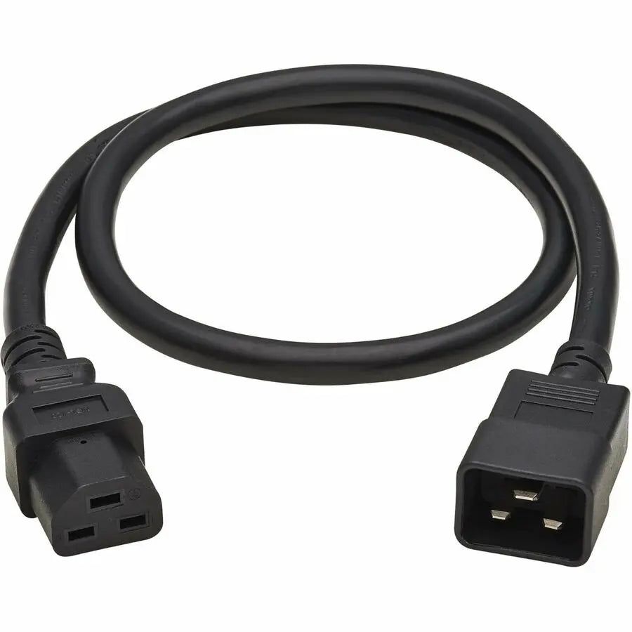 Eaton Tripp Lite Series Power Cord, C20 to C21 - Heavy-Duty, 20A, 250V, 12 AWG, 4 ft. (1.2 m), Black