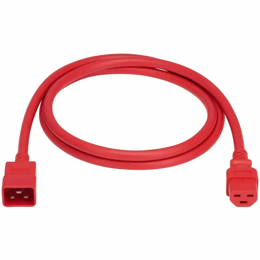 Eaton Tripp Lite Series Power Cord, C20 to C21 - Heavy-Duty, 20A, 250V, 12 AWG, 5 ft. (1.5 m), Red