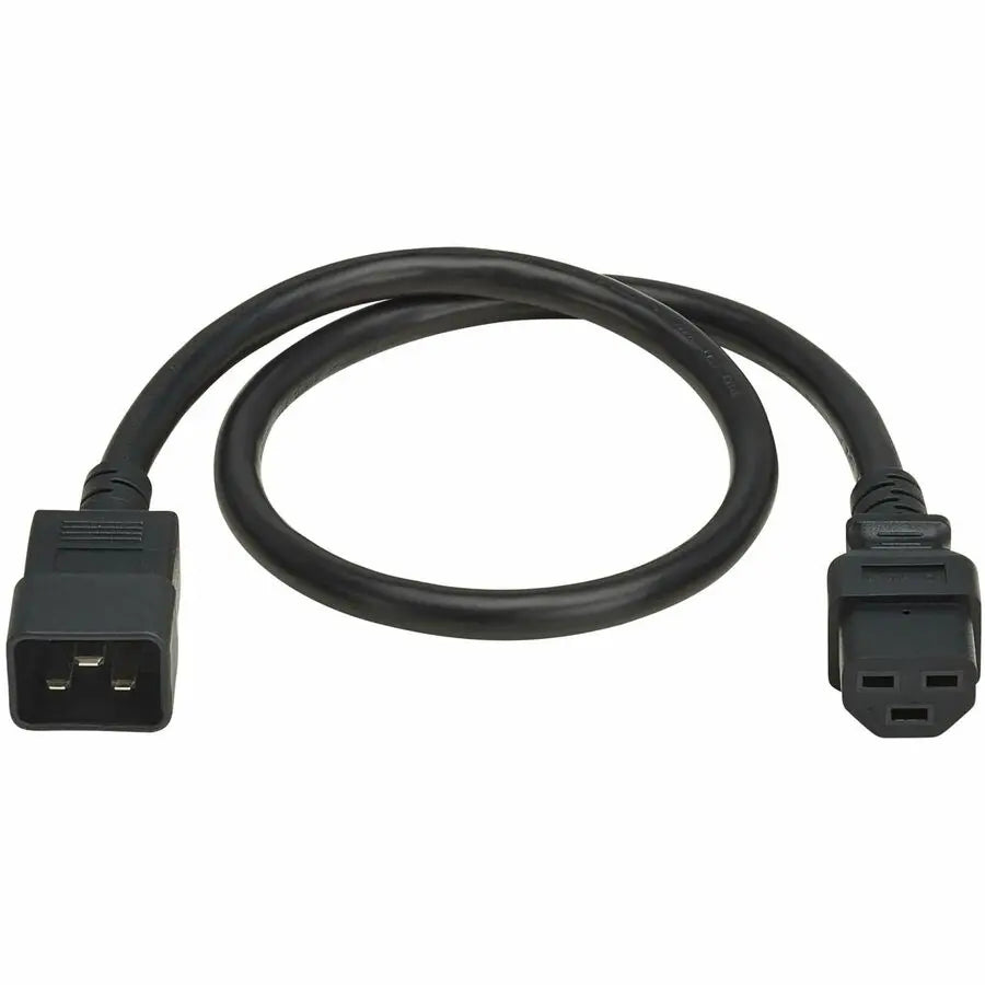 Eaton Tripp Lite Series Power Cord, C20 to C21 - Heavy-Duty, 20A, 250V, 12 AWG, 2 ft. (0.6 m), Black
