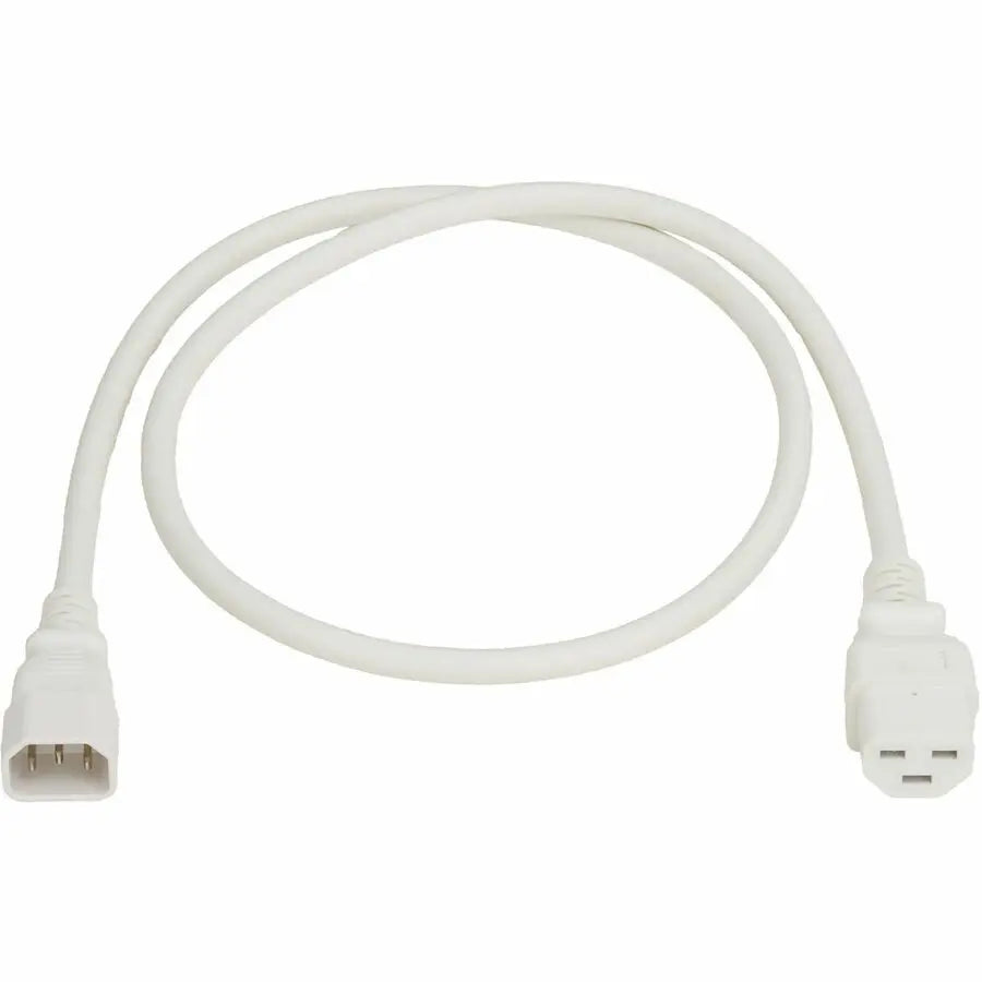 Eaton Tripp Lite Series Power Cord, C14 to C21 - Heavy-Duty, 15A, 250V, 14 AWG, 3 ft. (0.9 m), White