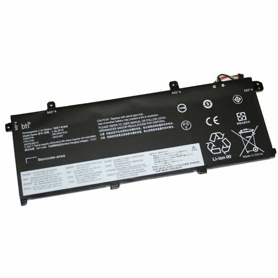 BTI 02DL007-BTI 11.55V 51Wh Lithium-ion Battery for Lenovo ThinkPad P14s, T14, and More