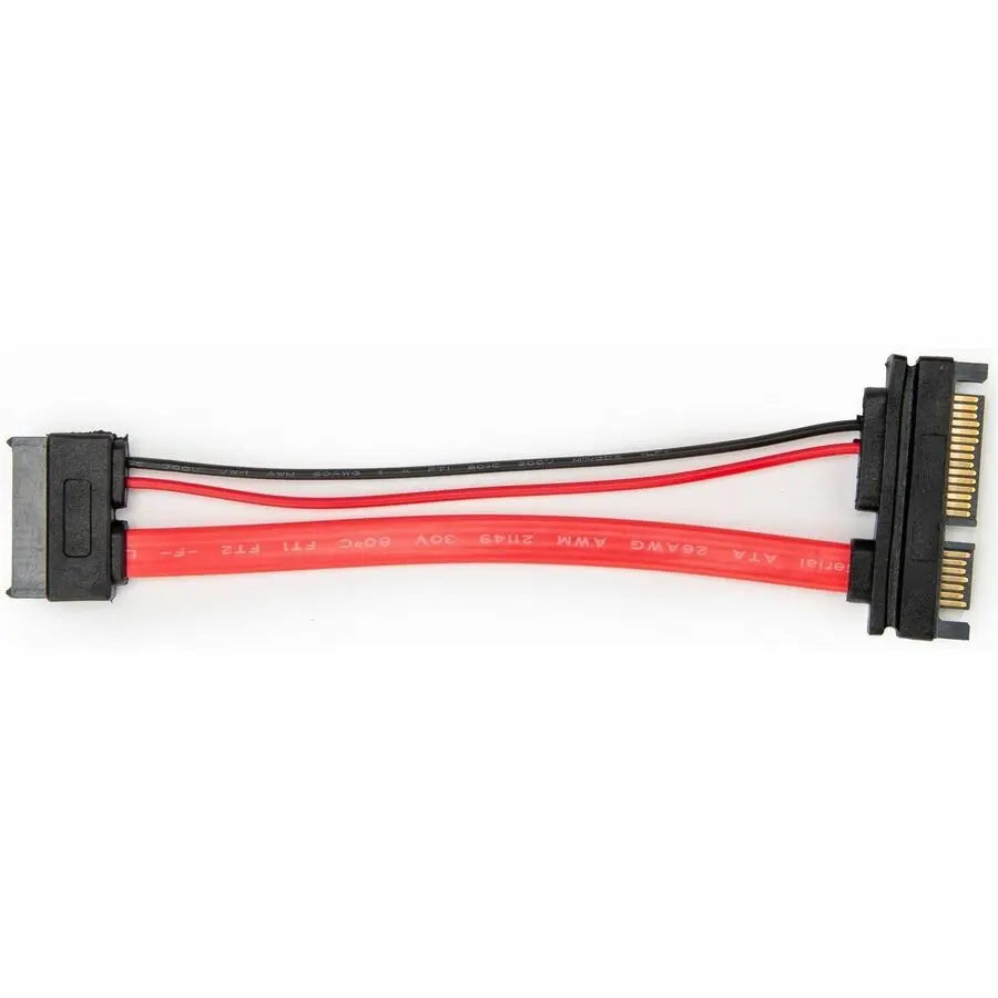Rocstor Slimline SATA Data Transfer Cable Y10A341-RD – 6 Inch (15 cm) for Reliable Data Connection