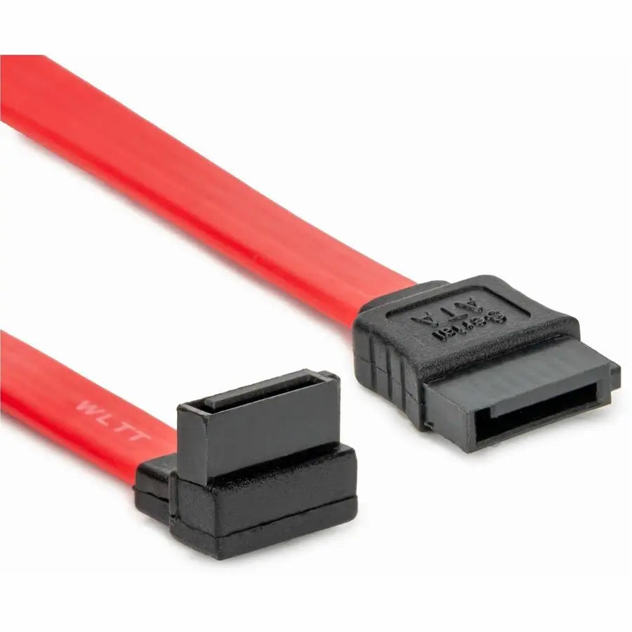 Rocstor 12-inch SATA to Left Angle SATA Cable – High-Speed Data Transfer for PC Builds