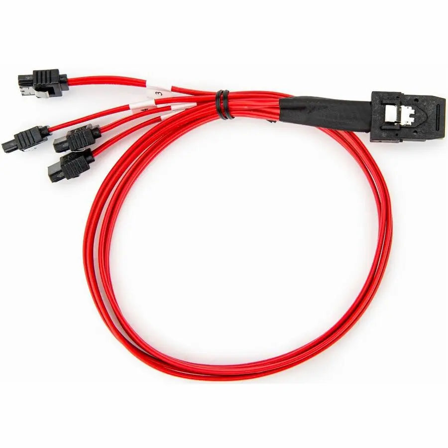 Rocstor 50cm (19.7in) SCSI SAS Cable - SFF-8087 to 4 Latching SATA Connectors