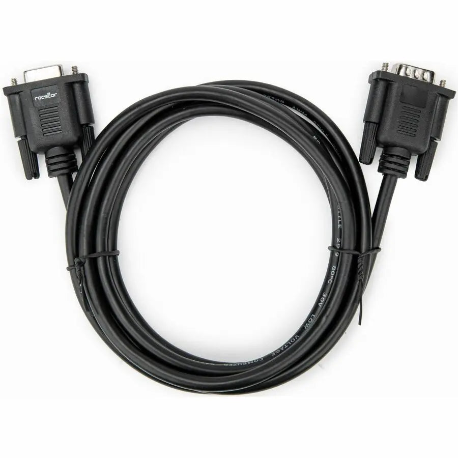 Rocstor 2m Straight Through DB9 RS232 Serial Cable - M/F