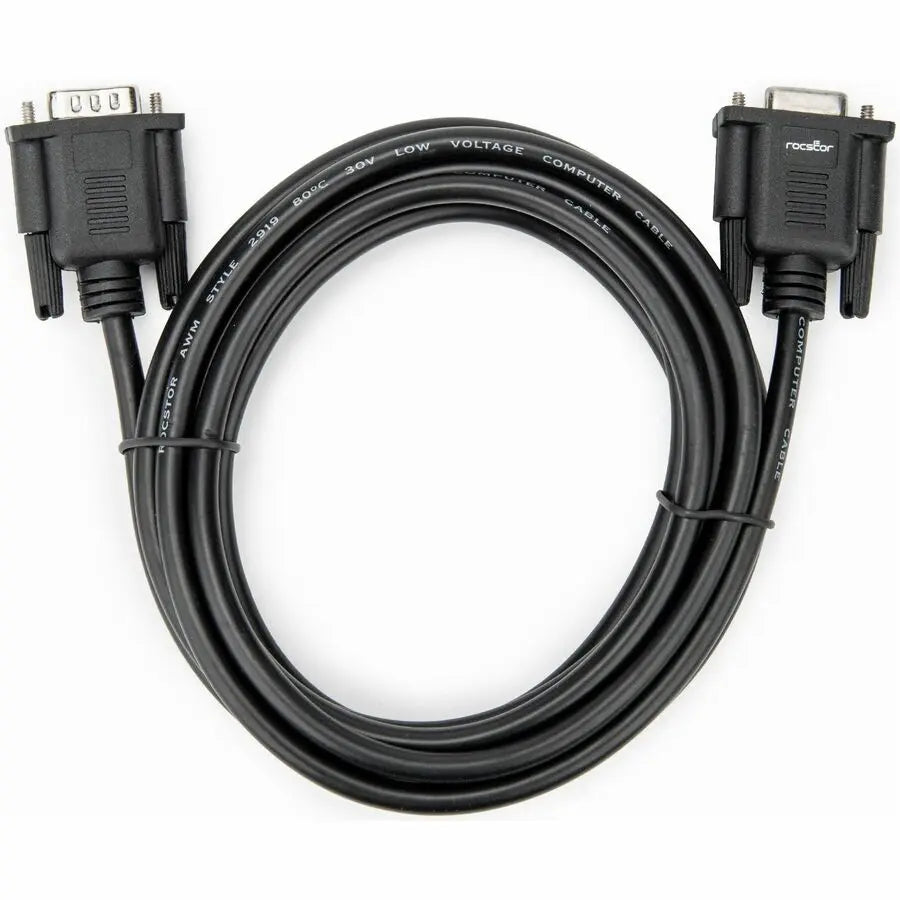 Rocstor 9.8ft RS232 Null Modem Serial Cable Y10C881-B1 for Reliable Data Transfer