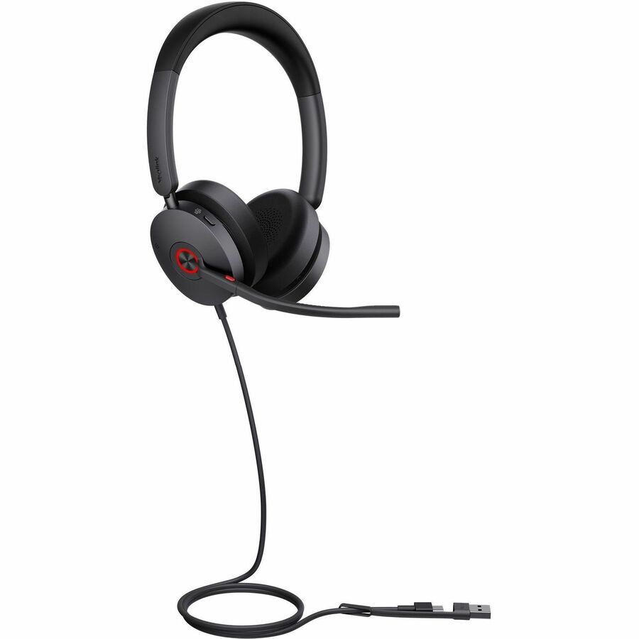 Yealink UH48 Headset with Active Noise Cancellation - Wired Over-the-Head Stereo Headphones for Office and Music
