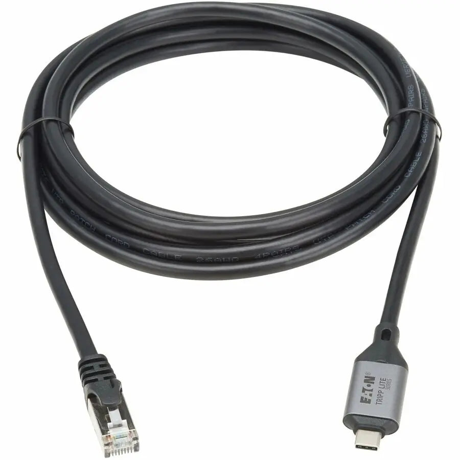 Eaton Tripp Lite Series USB-C to RJ45 Gigabit Ethernet Cable (M/M) - USB 3.2 Gen 1, 3 m (9.8 ft.)