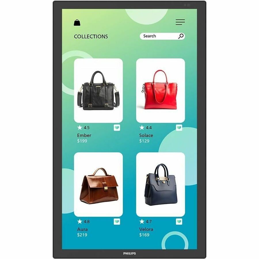 Philips 32BDL3751T/00 Interactive Digital Signage Display, 32-Inch Full HD Touchscreen