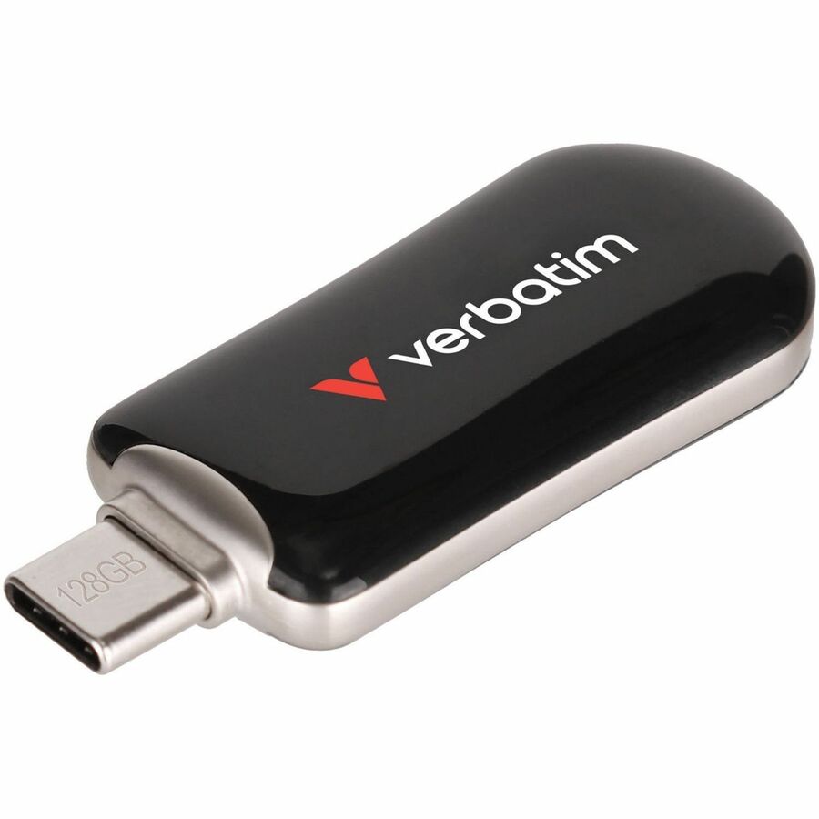 Verbatim Plectra 128GB USB-C Flash Drive, Black, Part Number 30225