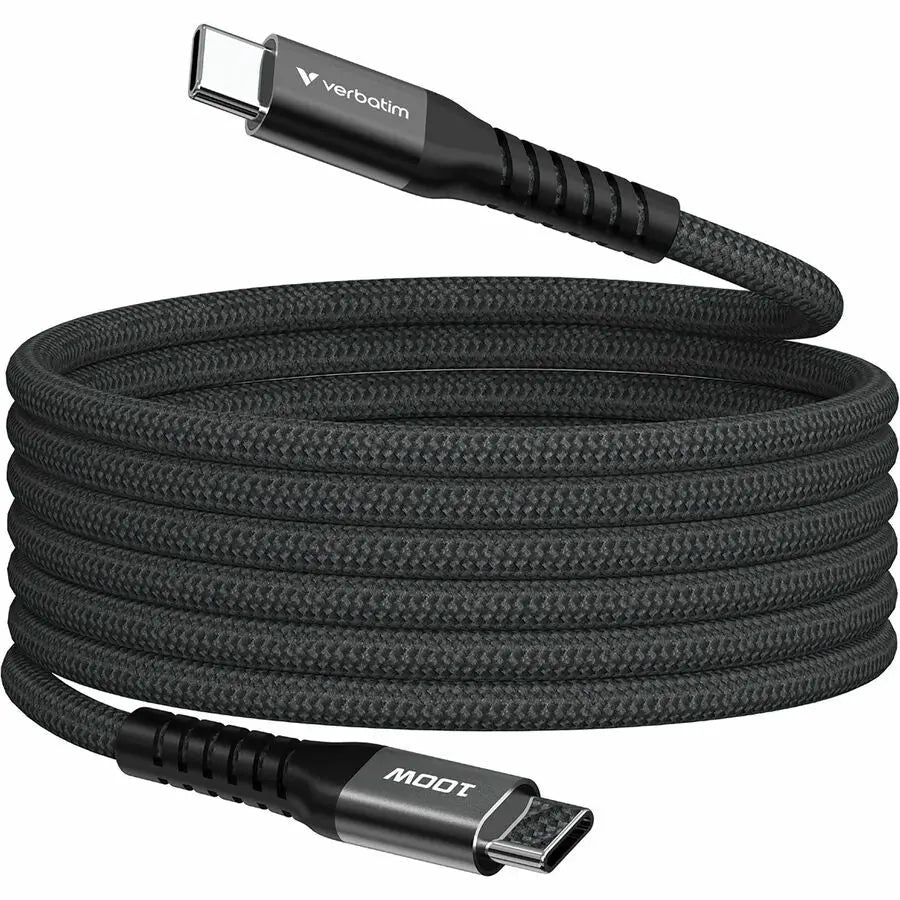 Verbatim Sync & Charge 100W Magnetic USB-C Cable - Black
