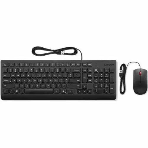 Lenovo Essential Wired Combo Keyboard & Mouse Black US English (Part #4X31R64400)