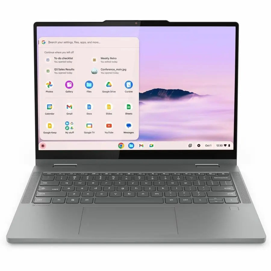 Lenovo 14IRU10 83LL000LUS 14" Touchscreen Convertible 2 in 1 Chromebook - WUXGA - 60 Hz - Intel Core 5 120U - 8 GB - 256 GB SSD - English Keyboard - Luna Gray