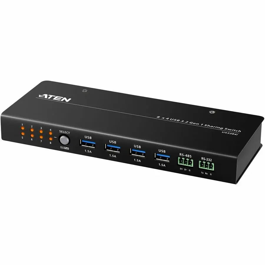 ATEN Technologies US3384I 8 x 4 USB 3.2 Gen 1 Sharing Switch for Seamless Meeting Collaboration