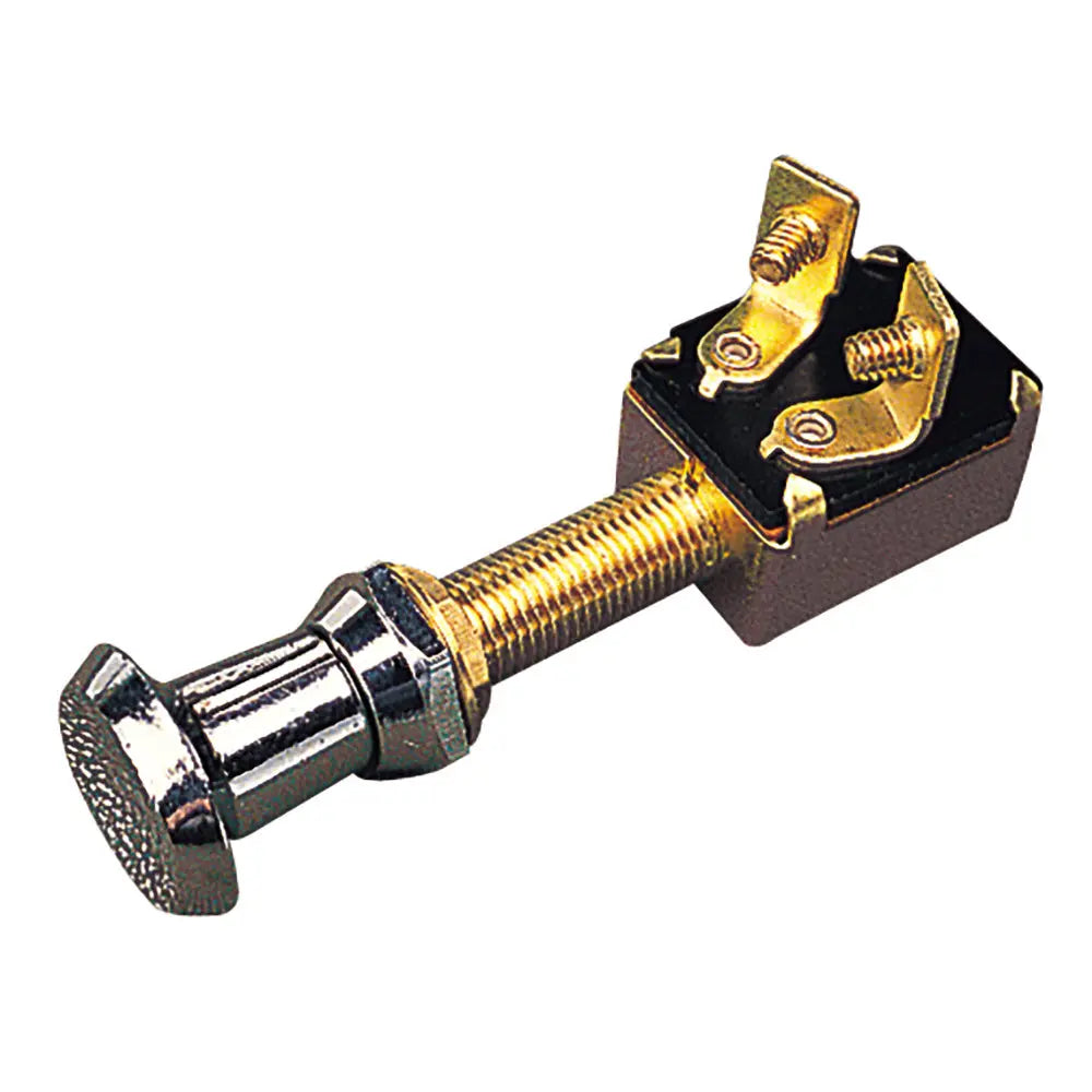 Sea-Dog Two-Position On-Off Push-Pull Switch - Stamped Brass, 15A at 12VDC